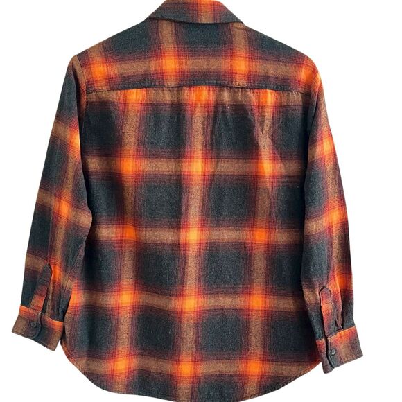 Old Navy Boyfriend Plaid Flannel Shirt S Evermore Swiftie Cabincore Grunge Indie - Picture 3 of 12